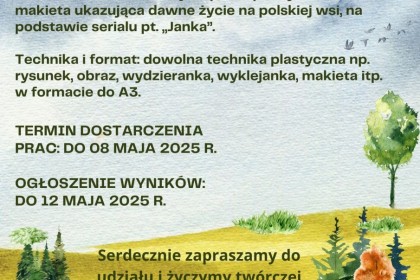 ŚWIETLICOWY KONKURS PLASTYCZNEGY: „OCALIĆ OD ZAPOMNIENIA: DAWNE ŻYCIE NA POLSKIEJ WSI"